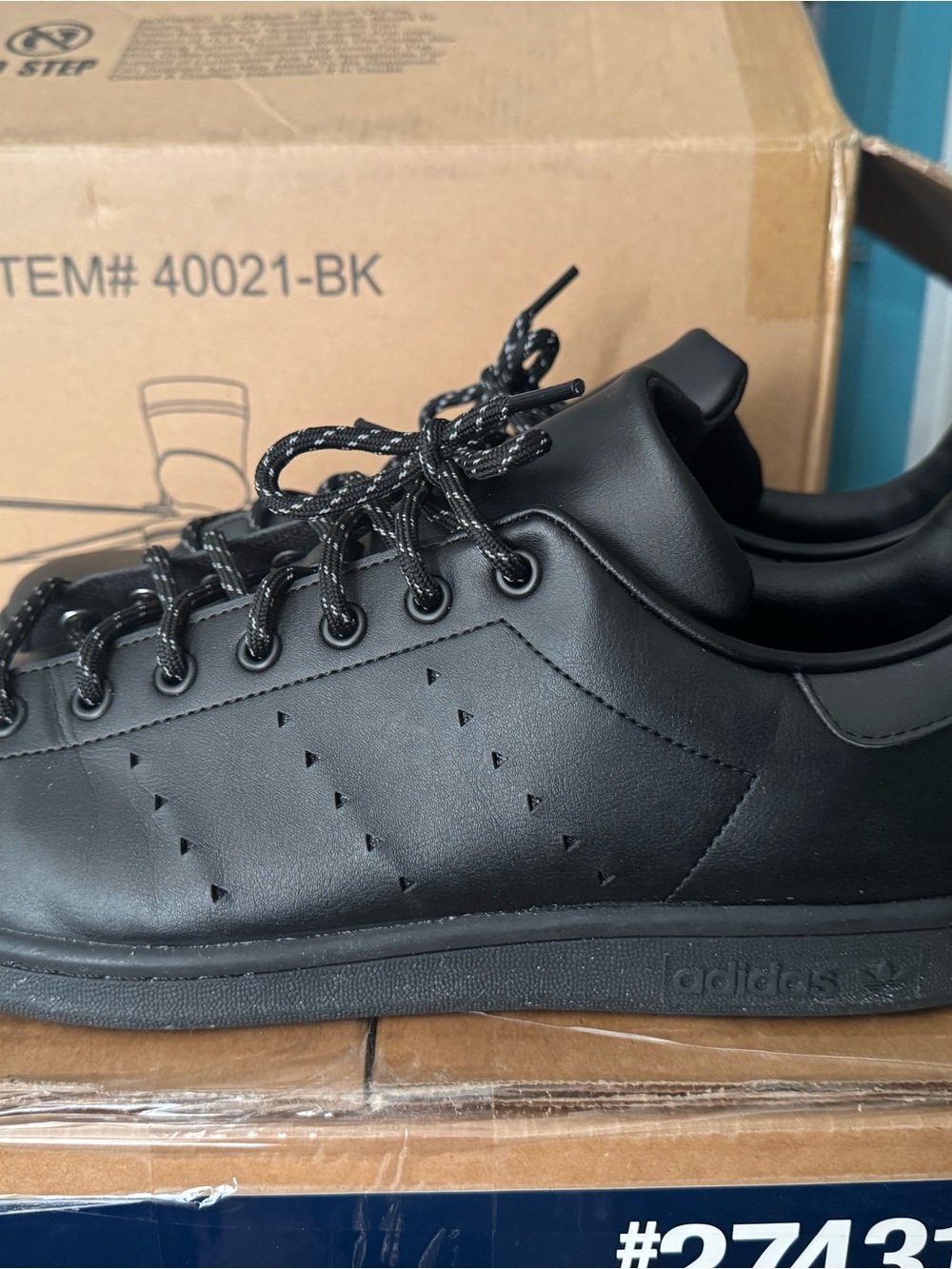 adidas Pharrell x Stan Smith HU All-Black Low-Top Leather Sneakers